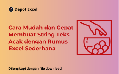 3 Contoh Cara Membuat String Teks Acak dengan Rumus Excel Sederhana