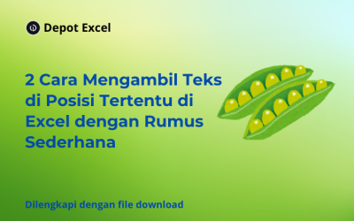 2 Cara Mengambil Teks di Posisi Tertentu di Excel dengan Rumus Sederhana