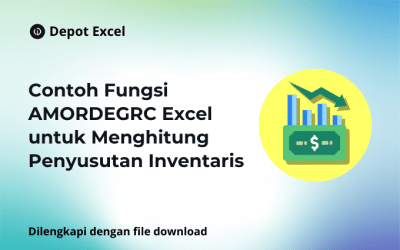 Contoh Fungsi AMORDEGRC Excel untuk Menghitung Penyusutan Inventaris