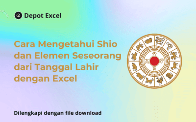 Cara Mengetahui Shio dan Elemen Seseorang dari Tanggal Lahir dengan Excel