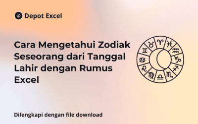 Cara Mengetahui Zodiak Seseorang dari Tanggal Lahir dengan Rumus Excel