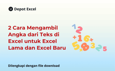 2 Cara Mengambil Angka dari Teks di Excel untuk Excel Lama dan Excel Baru