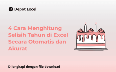 4 Cara Menghitung Selisih Tahun di Excel Secara Otomatis dan Akurat