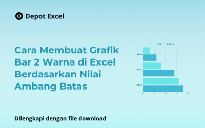 Cara Membuat Grafik Bar 2 Warna di Excel Berdasarkan Nilai Ambang Batas