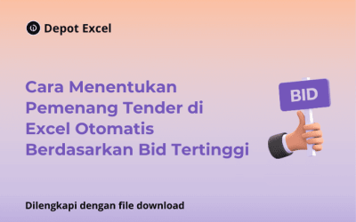 Cara Menentukan Pemenang Tender di Excel Otomatis Berdasarkan Bid Tertinggi