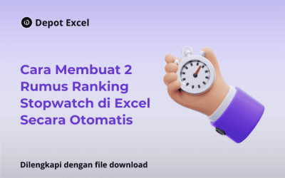 Cara Membuat 2 Rumus Ranking Stopwatch di Excel Secara Otomatis