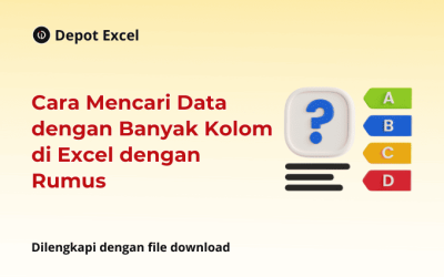 2 Cara Mencari Data dengan Banyak Kolom di Excel dengan Rumus