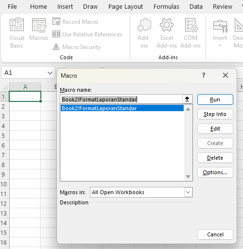 cara membuat add-ins Excel sendiri