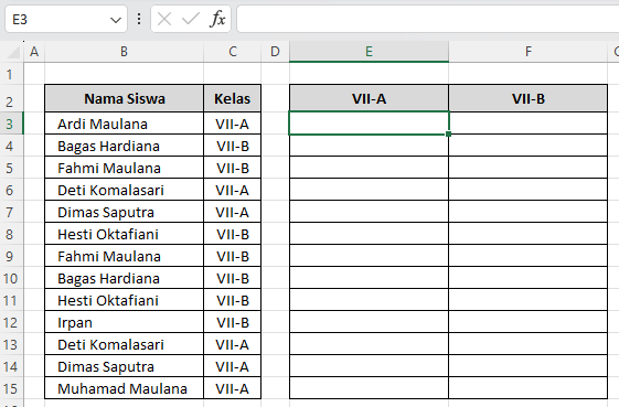 cara ambil data unik berdasarkan kriteria