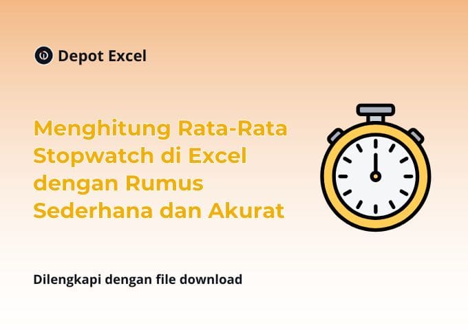 Menghitung Rata-Rata Stopwatch di Excel dengan Rumus Sederhana dan Akurat