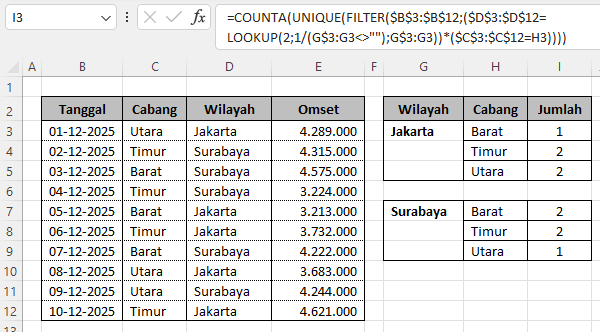 rumus excel untuk kriteria fill down untuk Excel baru