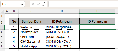 cara mengganti banyak karakter di excel dengan lambda